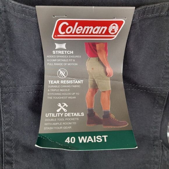 Coleman Stretch Tear Resistant Utility Shorts Waist Size 40 - Picture 8 of 8